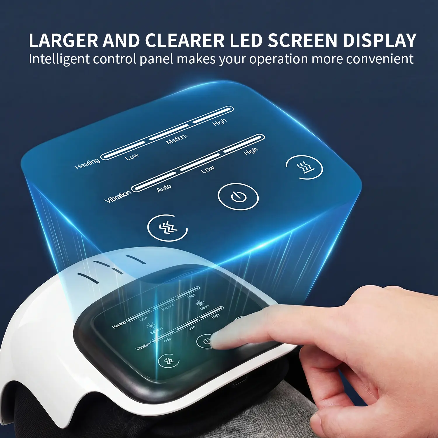1 Piece Portable Comfort Electric Knee Massager Rechargeable Knee Massage Machine, Personal Care Appliances Gifts