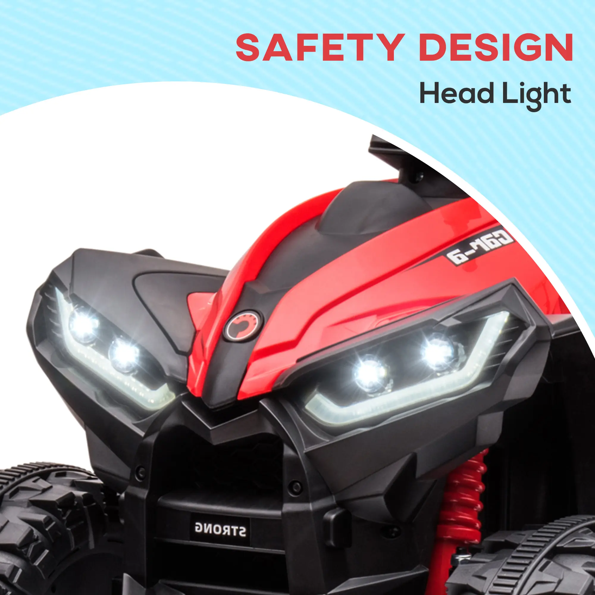 Kids Electric ATV – Ride-On Quad with Forward/Reverse, Durable Wheels & Built-In Music for Outdoor Fun
