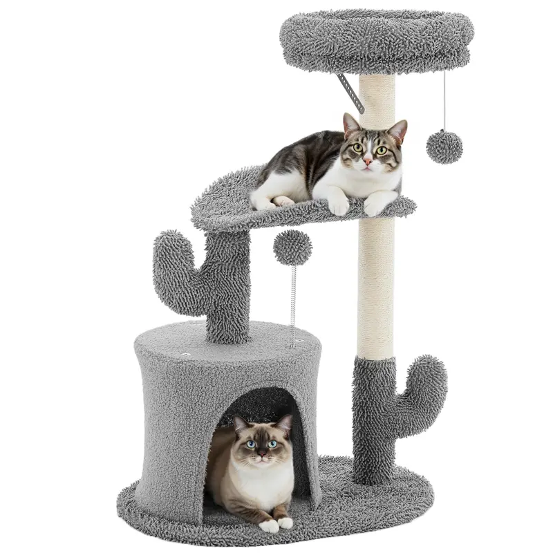Cat Climbing Shelf, Post Cascading Cat Climbing Shelf