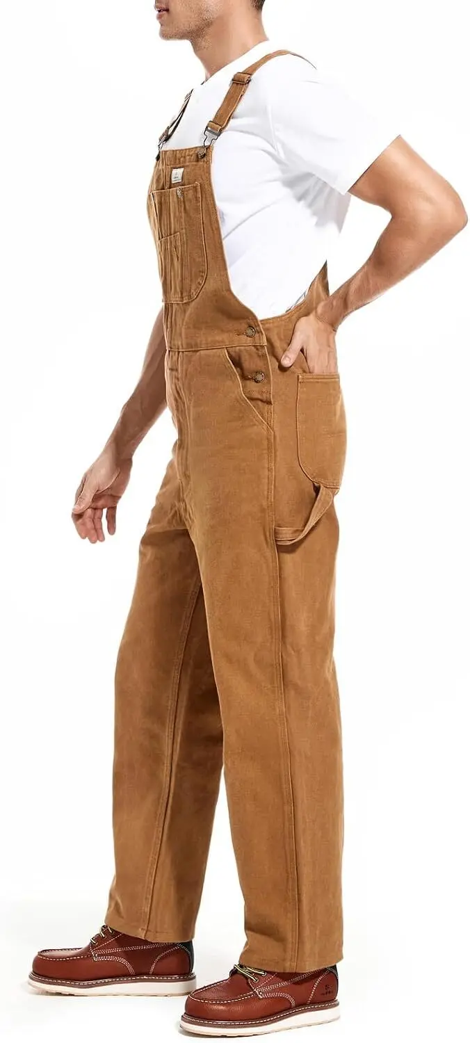 Men's 4-Pack Flex Denim Bib Overalls — Adjustable & Utility Ready