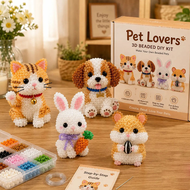 Tiny 3D Beaded Animal DIY Kit