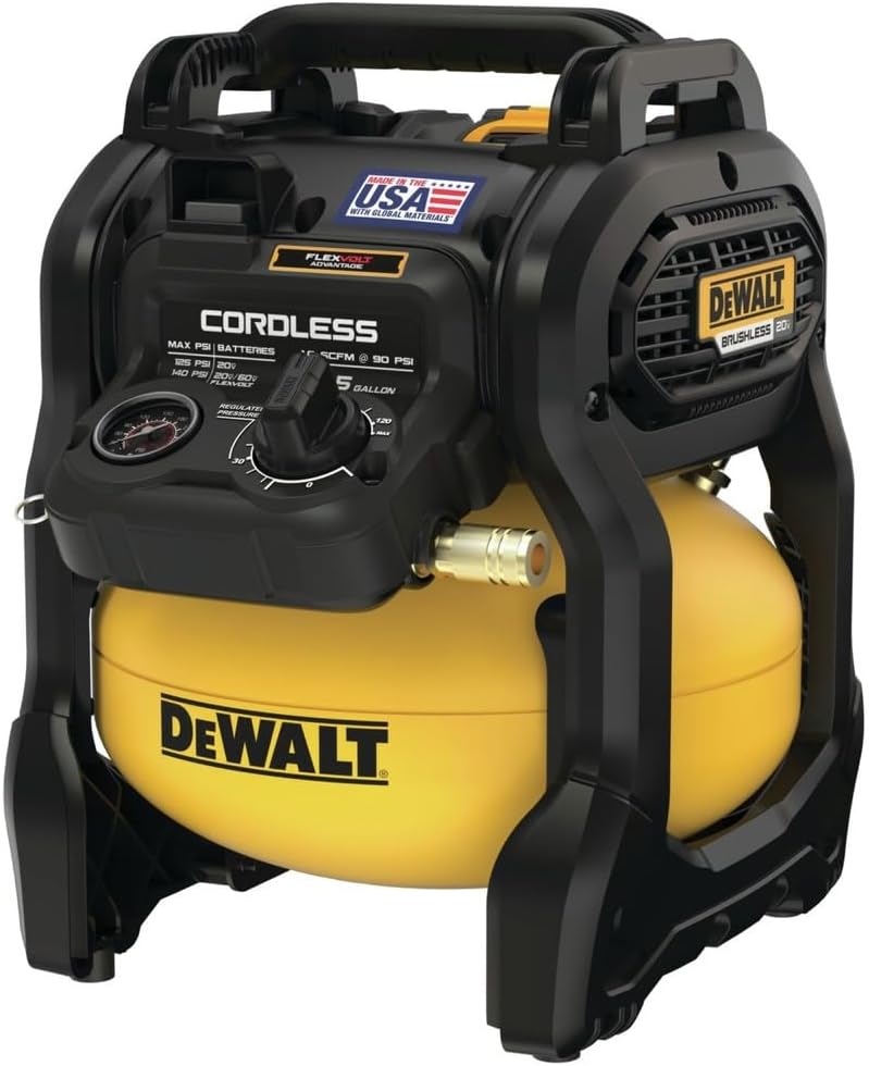 20V  Portable Cordless Air Compressor Kit, 2.5 Gallons, 140 PSI, Brushless with Battery & Charger
