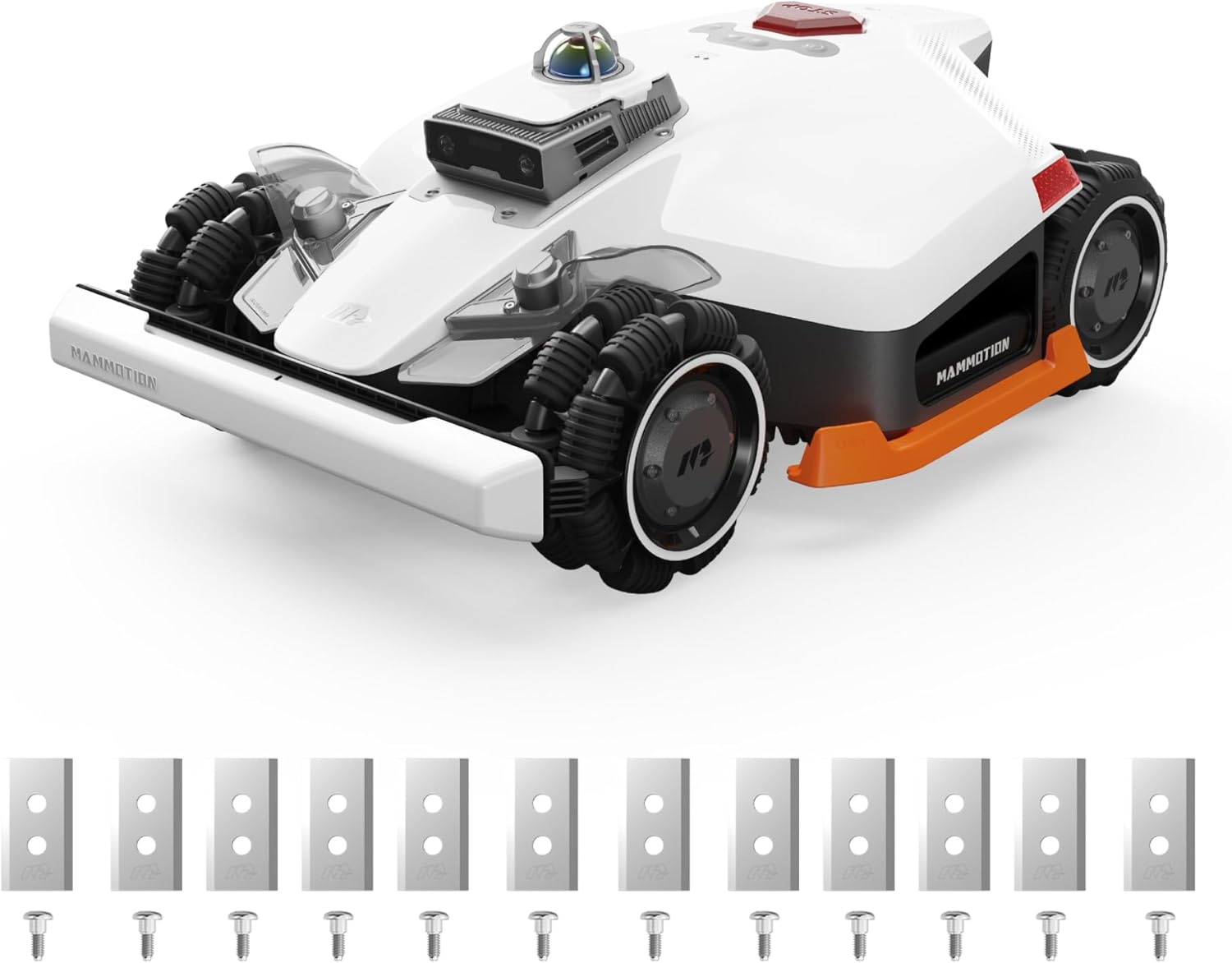 LUBA 3 AWD 5000H Robot Lawn Mower with Garage, 1.25 Acres, 360° LiDAR+NetRTK+AI Vision, All-Wheel-Drive for 80% Slopes, 50 Multi-Zone Management, Cutting Height 2.2"-4.0"