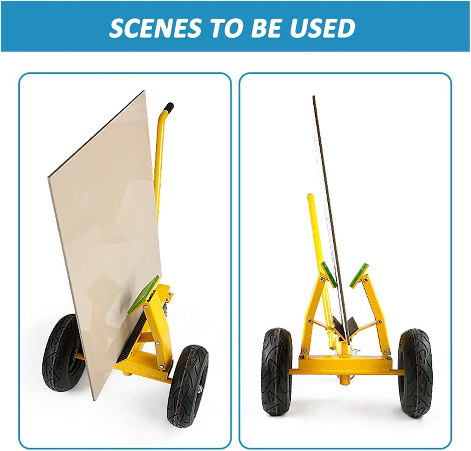 Marble Handling Wood Plate Truck Stone Slab Trolley