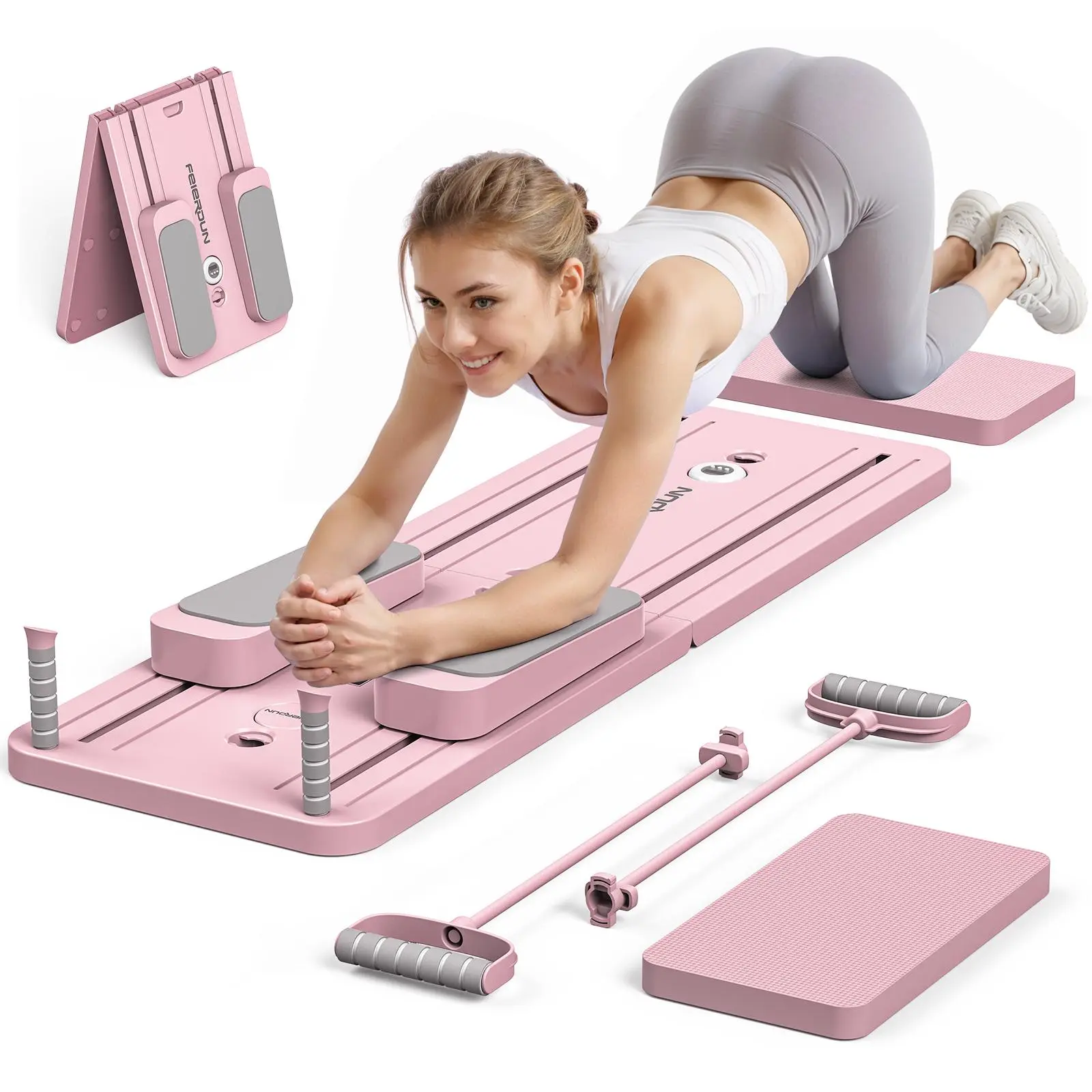 Multi-Functional Pilates Board – Foldable Core & Full Body Balance Trainer for Home Gym, 300 lbs Capacity