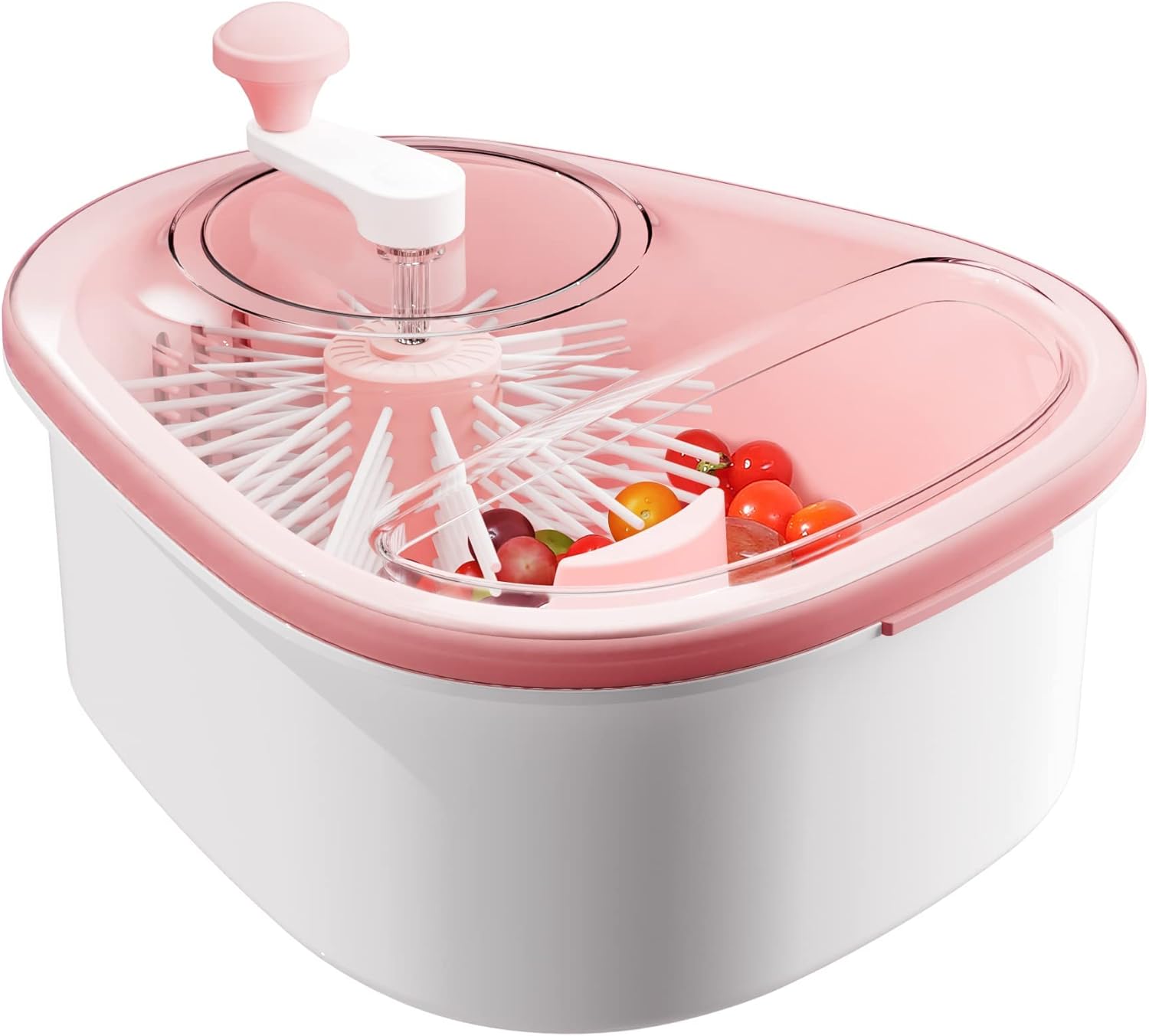 Fruit Cleaner Spinner , Large Fruit Washer Spinner, Fruit Cleaner Spinner with Fruit Washer Bowl, Vegetable Fruit Spinner Washer,Fruit and Vegetable Scrubber