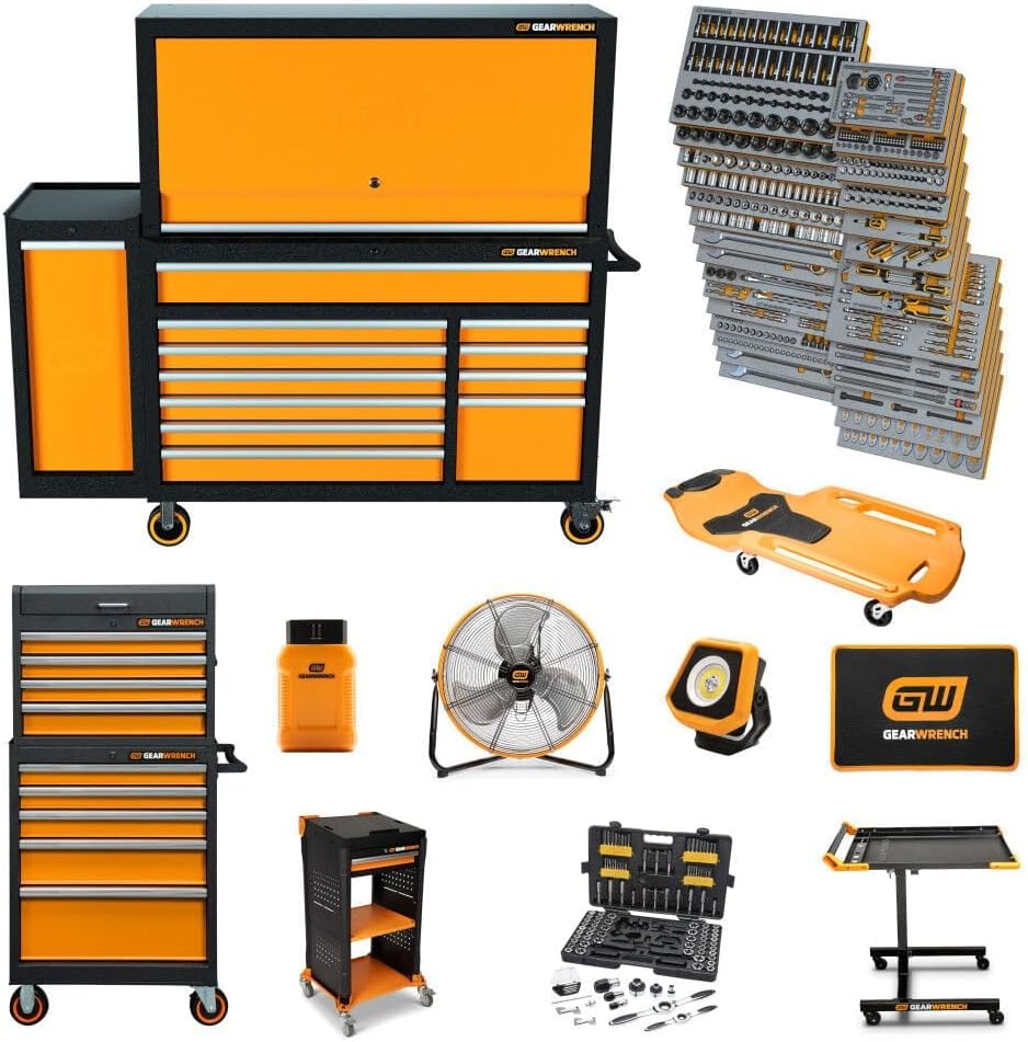 1858 Piece MEGAMOD Mechanics Tool Set in Premium Modular Foam Trays with Tool Storage & Shop Equipment | MEGAMOD1858