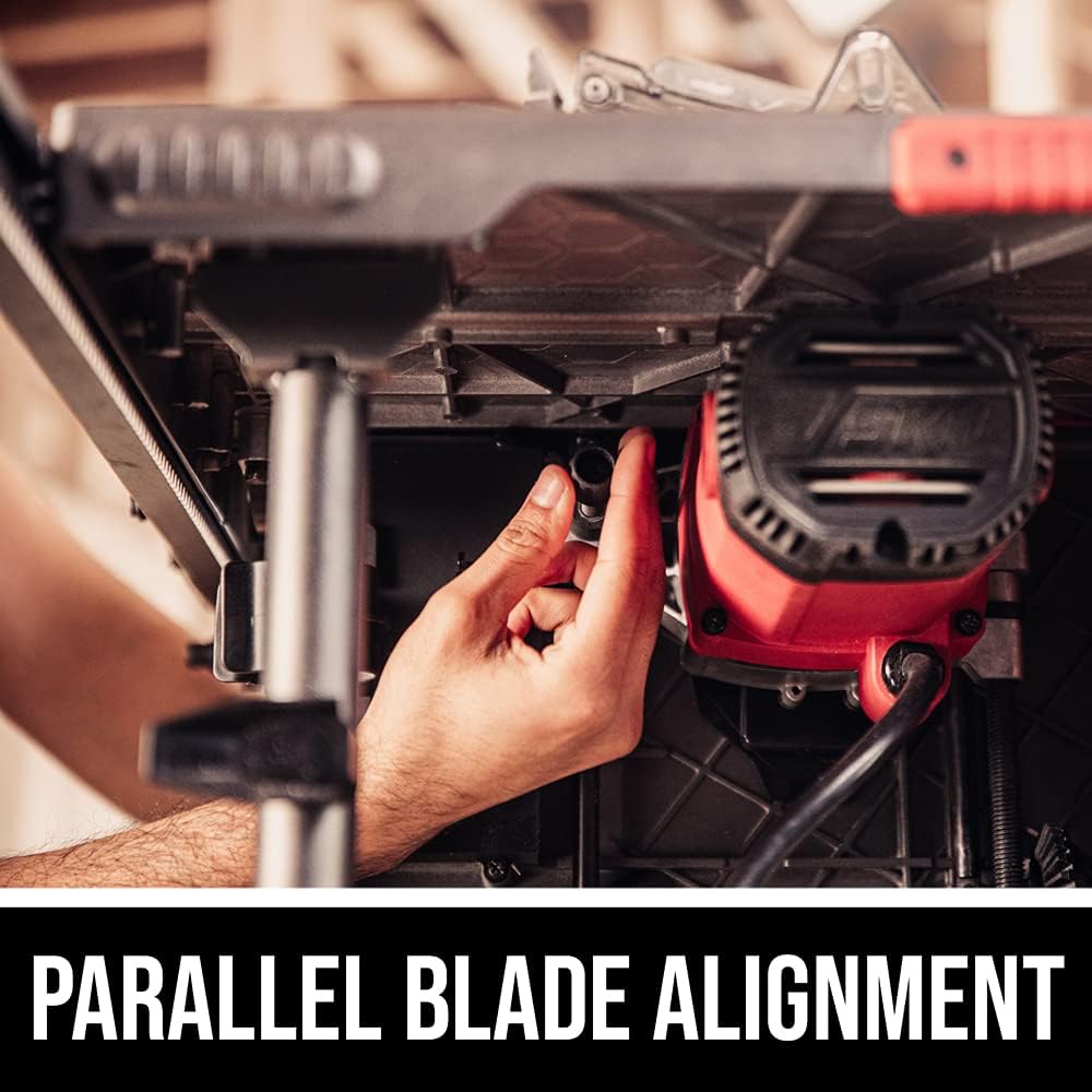 15 Amp 10 Inch Portable Jobsite Table Saw with Folding Stand