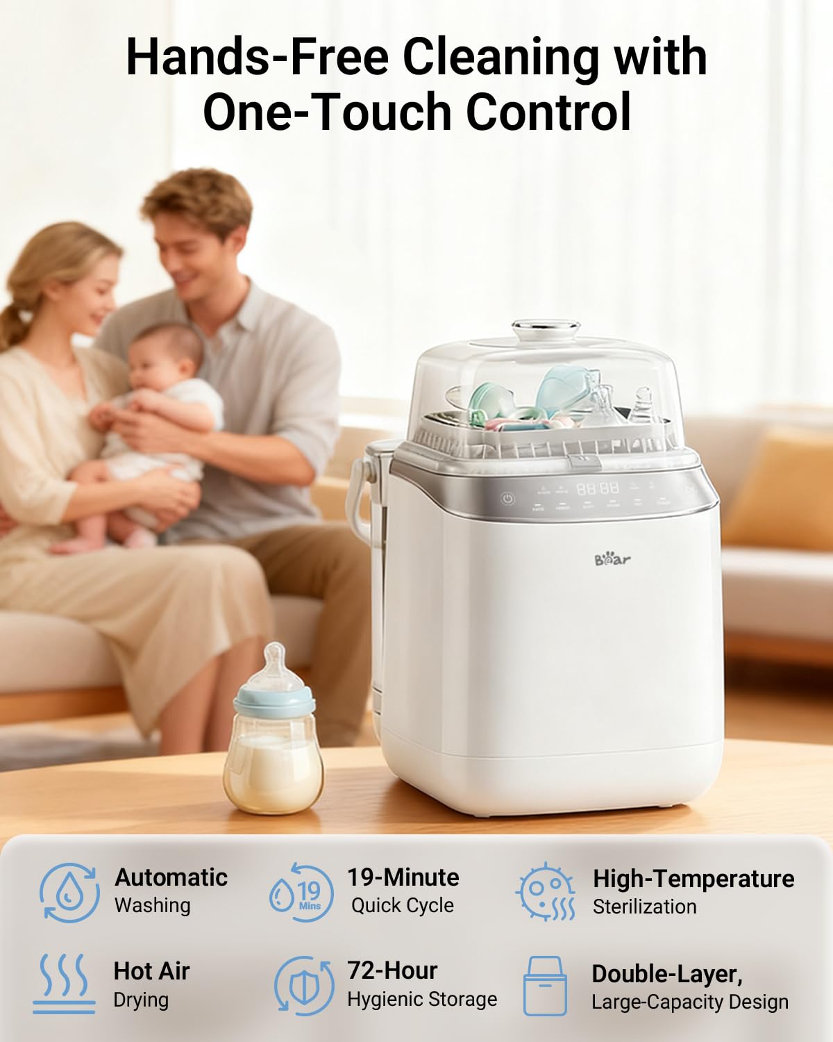 All-in-One Baby Bottle Washer, Sterilizer and Dryer Pro