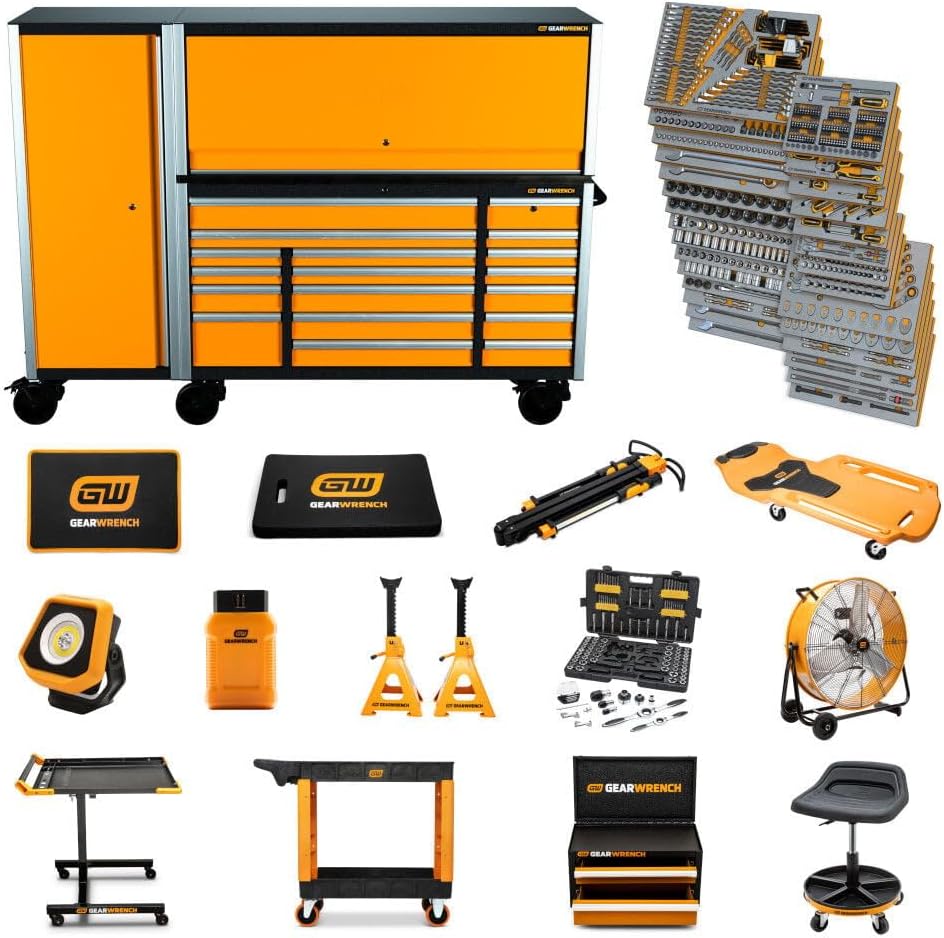 1858 Piece MEGAMOD Mechanics Tool Set in Premium Modular Foam Trays with Tool Storage & Shop Equipment | MEGAMOD1858