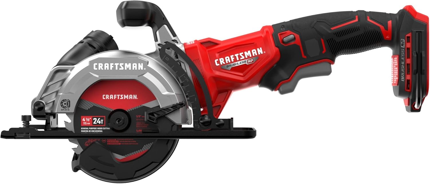 V20 4.5-inch Cordless Circular Saw, with Two Batteries