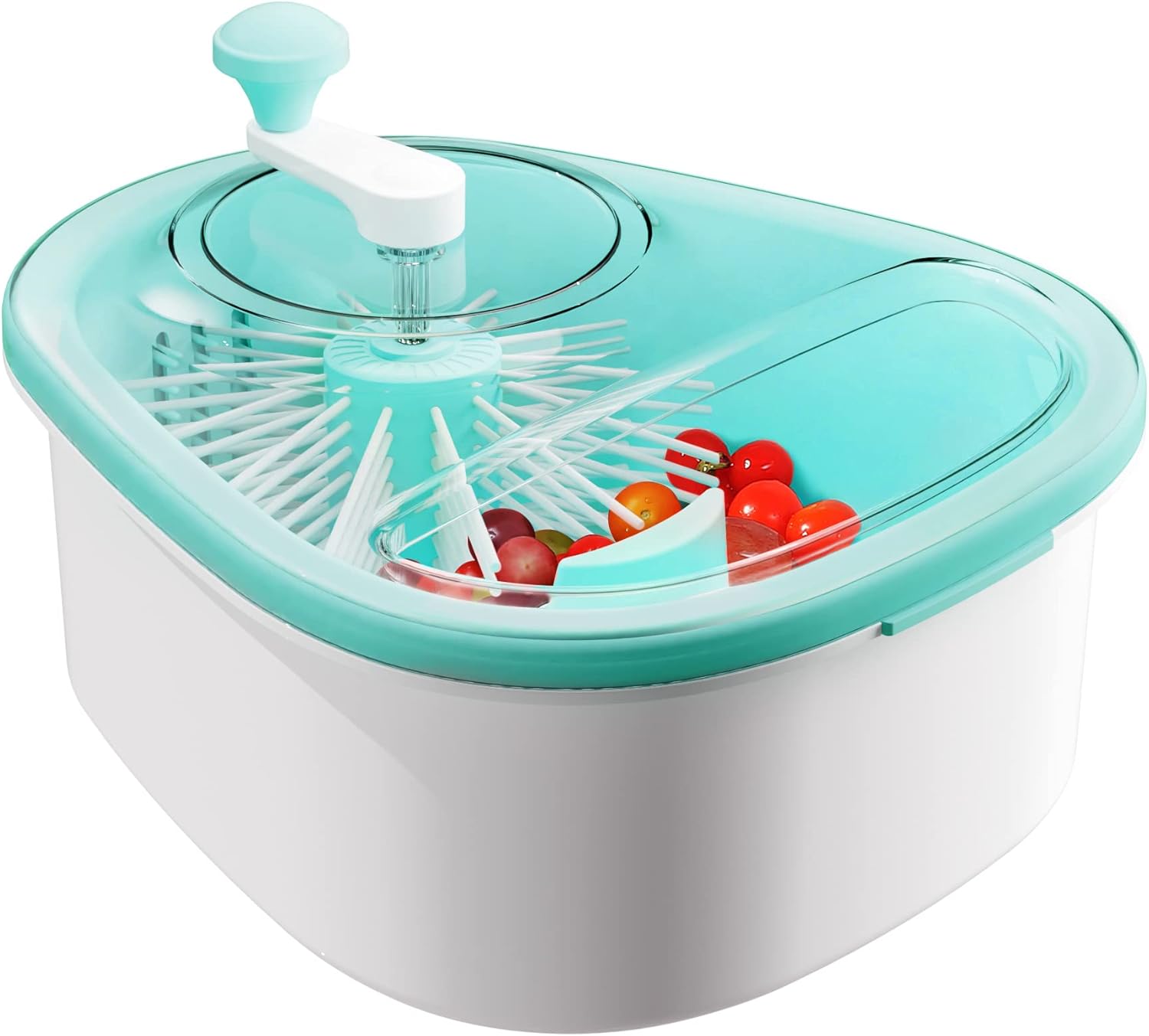 Fruit Cleaner Spinner , Large Fruit Washer Spinner, Fruit Cleaner Spinner with Fruit Washer Bowl, Vegetable Fruit Spinner Washer,Fruit and Vegetable Scrubber