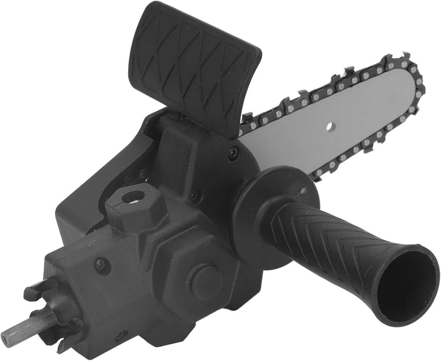Pro-Grade Electric Drill to Chainsaw Adapter with Auxiliary Handle