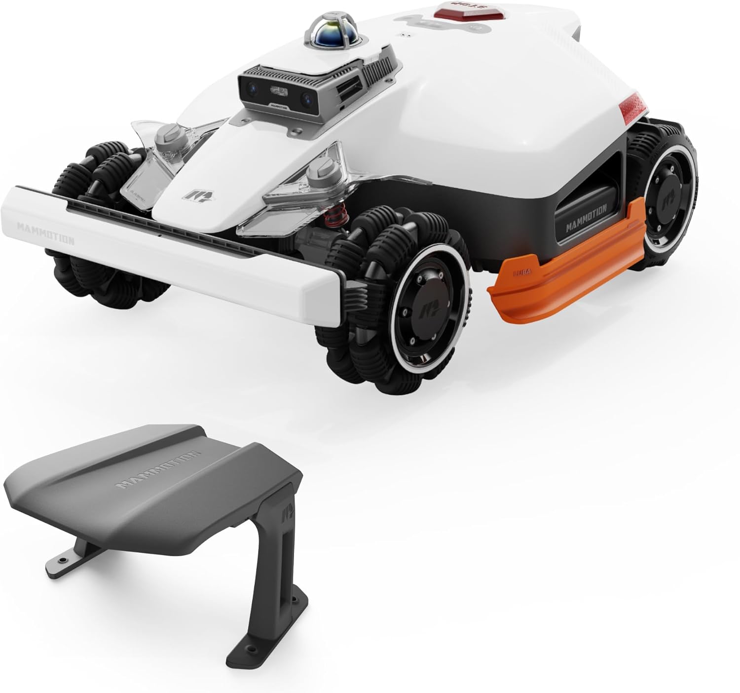 LUBA 3 AWD 5000H Robot Lawn Mower with Garage, 1.25 Acres, 360° LiDAR+NetRTK+AI Vision, All-Wheel-Drive for 80% Slopes, 50 Multi-Zone Management, Cutting Height 2.2"-4.0"