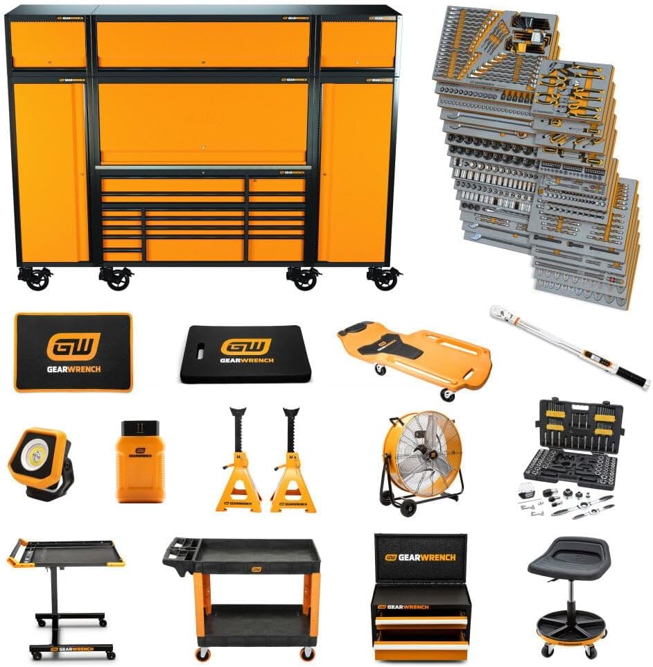 1858 Piece MEGAMOD Mechanics Tool Set in Premium Modular Foam Trays with Tool Storage & Shop Equipment | MEGAMOD1858