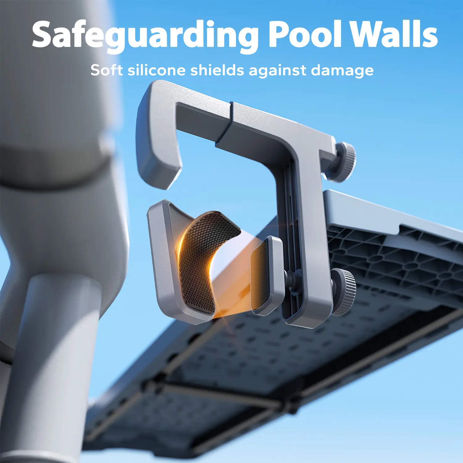 Poolside Swim-Up Bar – Foldable Above-Ground Pool Table for Round & Oval Pools, Weather-Resistant Design