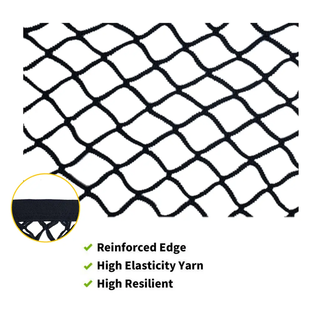 Highly Elastic Cargo Net, Simple Truck Bed Cargo Mesh Organizer, Ideal for ATV, SUV, UTV, Truck and Boat Use Furniture Camping Gear Compact Storage Stretchable