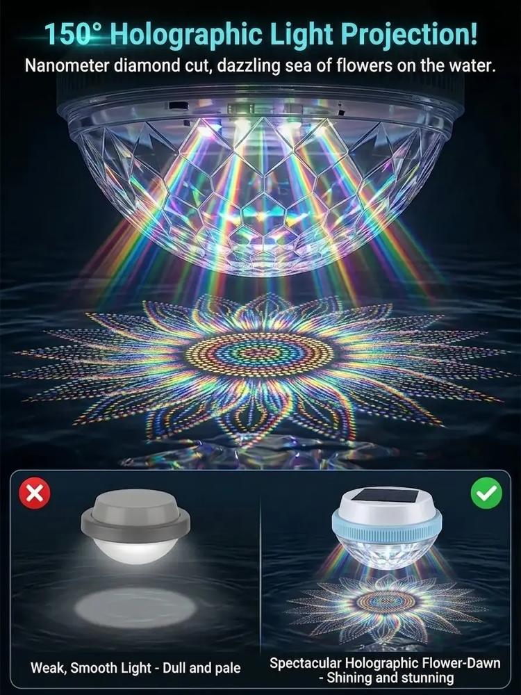 Summer Sale 50% OFF Solar Floating Pool Light