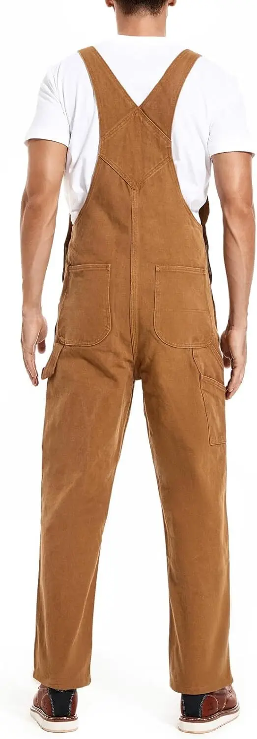 Men's 4-Pack Flex Denim Bib Overalls — Adjustable & Utility Ready