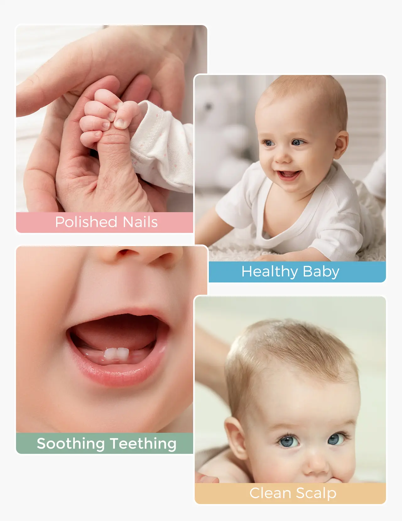 Baby Care Kit – Grooming, Health & Bath Gift Set with Nail File, Thermometer & Nasal Aspirator