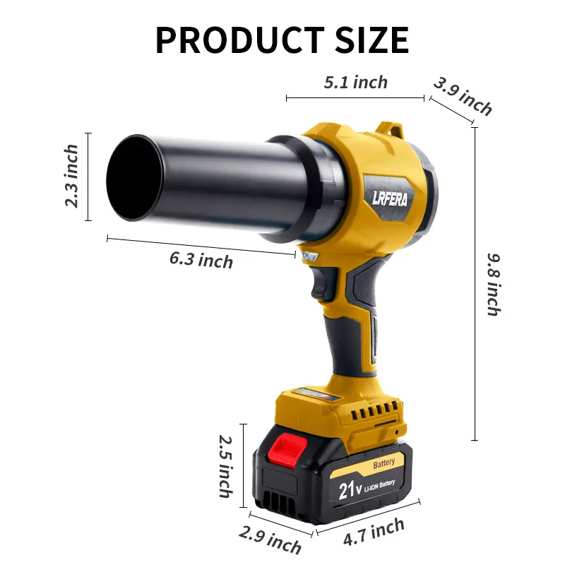 Leaf blower and vacuuming two functions with 3speed modes,Leaf Blower Cordless - 21V Powerful Electric Leaf Blower with 2 x 4.0Ah Batteries and Charger