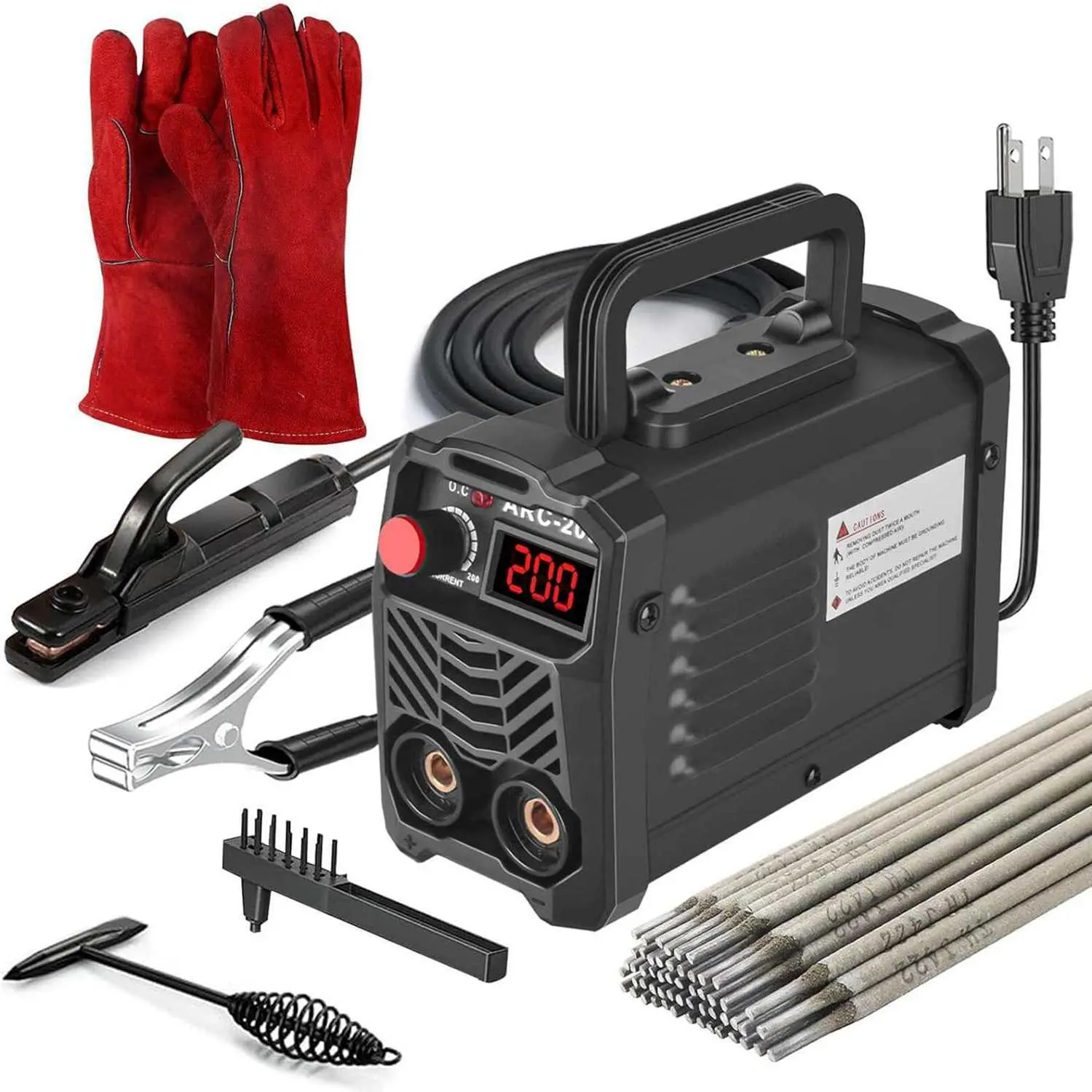 Inverter Stick Welding Machine, 110V Super Mini Portable Welder with 20PCS Rods, Hot Start, Arc Force & Anti-Stick, for 1/16"-1/8" Rods
