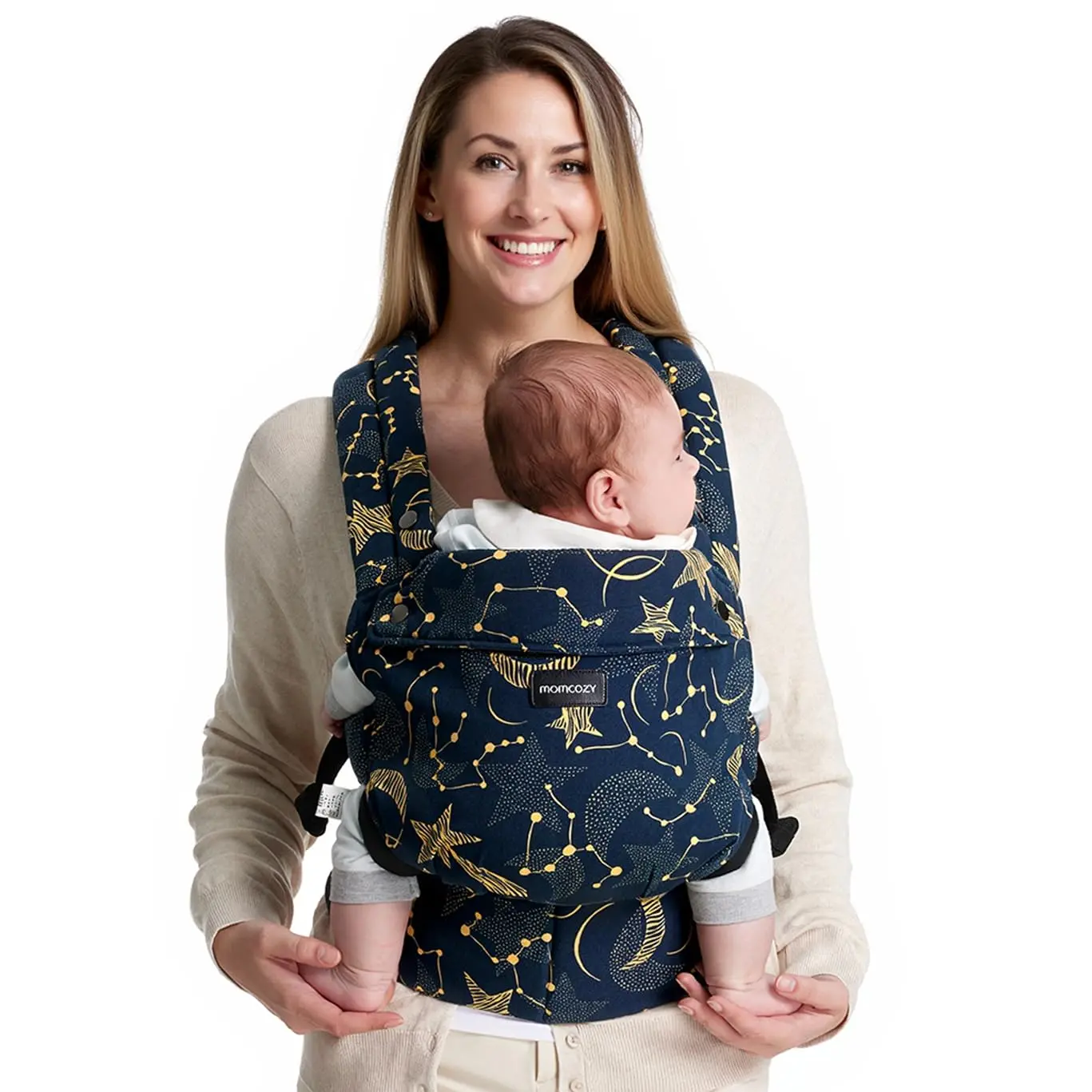 Ergonomic Baby Carrier – Lightweight, Hands-Free Comfort with Lumbar Support for Infants & Toddlers 7–44 lbs