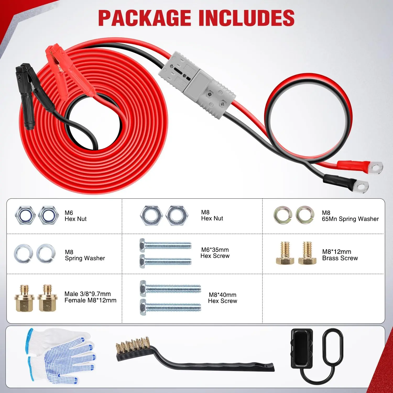 Nilight 0 Gauge 25 Feet Heavy Duty Jumper Cables 1000 Amp Booster Battery Cables with Permanent Installation kit and Quick Connect Plug Includes carrying bag for 12V & 24V Cars SUVs and Trucks summervibes fathersdaygift