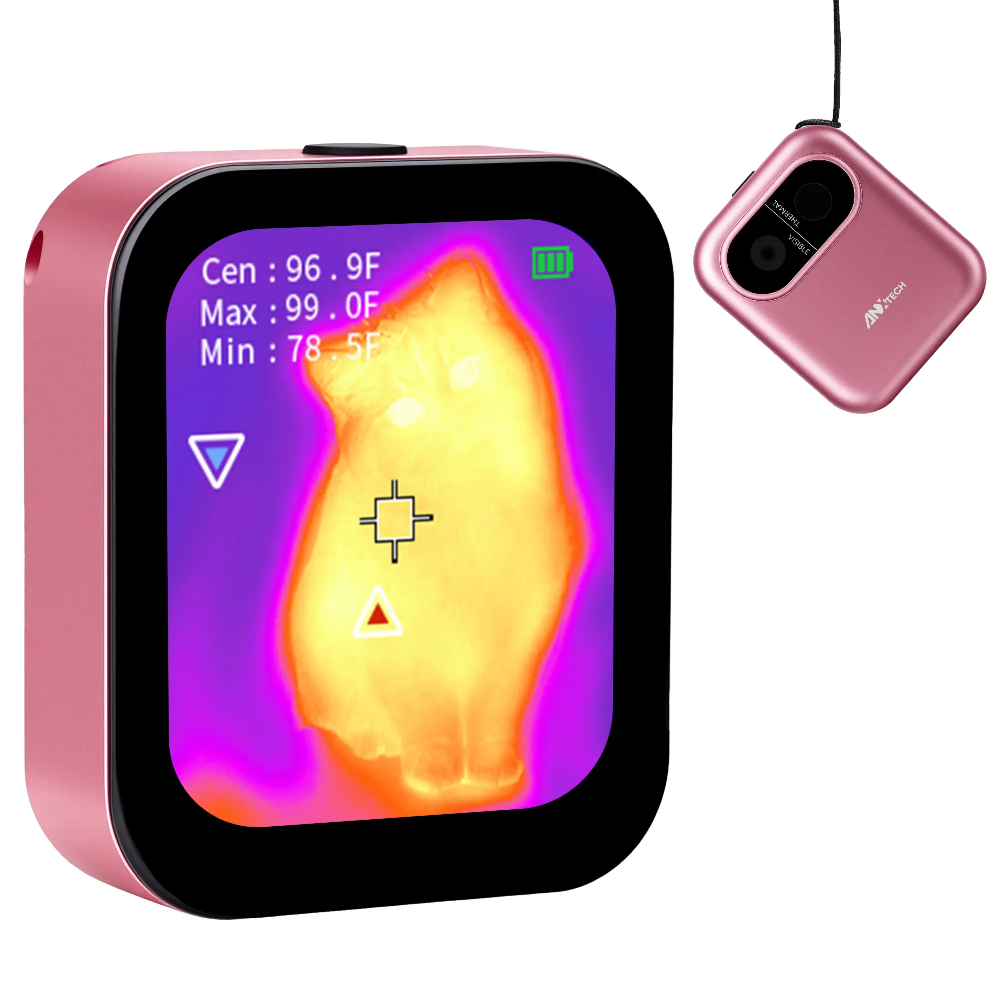 Mini Thermal Camera with Touchscreen, No App Required Small Infrared Imager for Home Inspection, 80×60 IR Resolution Infrared Camera for Detect Hidden Camera, Water Leak Detection