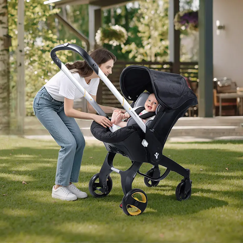 All-in-1 Convertible Baby Stroller – Reversible Seat, Lightweight, Compact Folding Travel Stroller