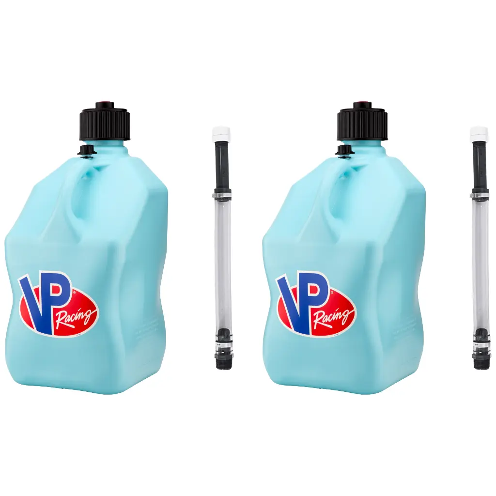 2 PACK 5.5 Gallon Plastic Utility Jug – Heavy-Duty, Leak-Proof with Quick-Flow Spout for Automotive & Motorsport Use