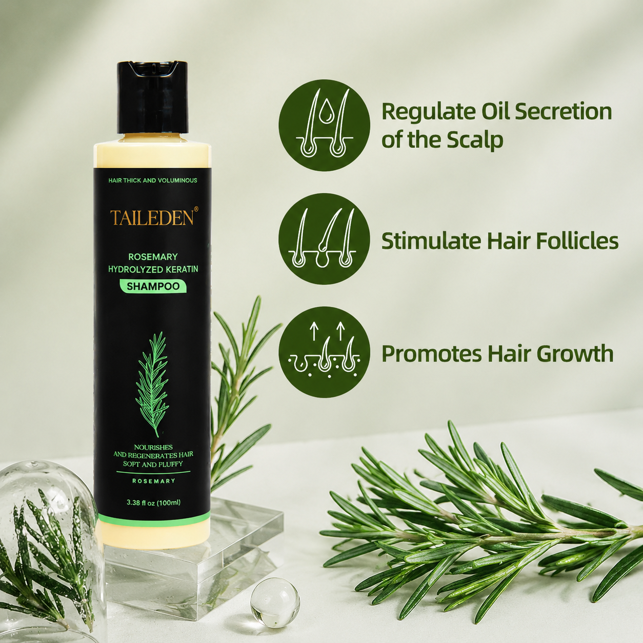 LAST DAY 50% OFF - Organic Rosemary Hair Growth Shampoo