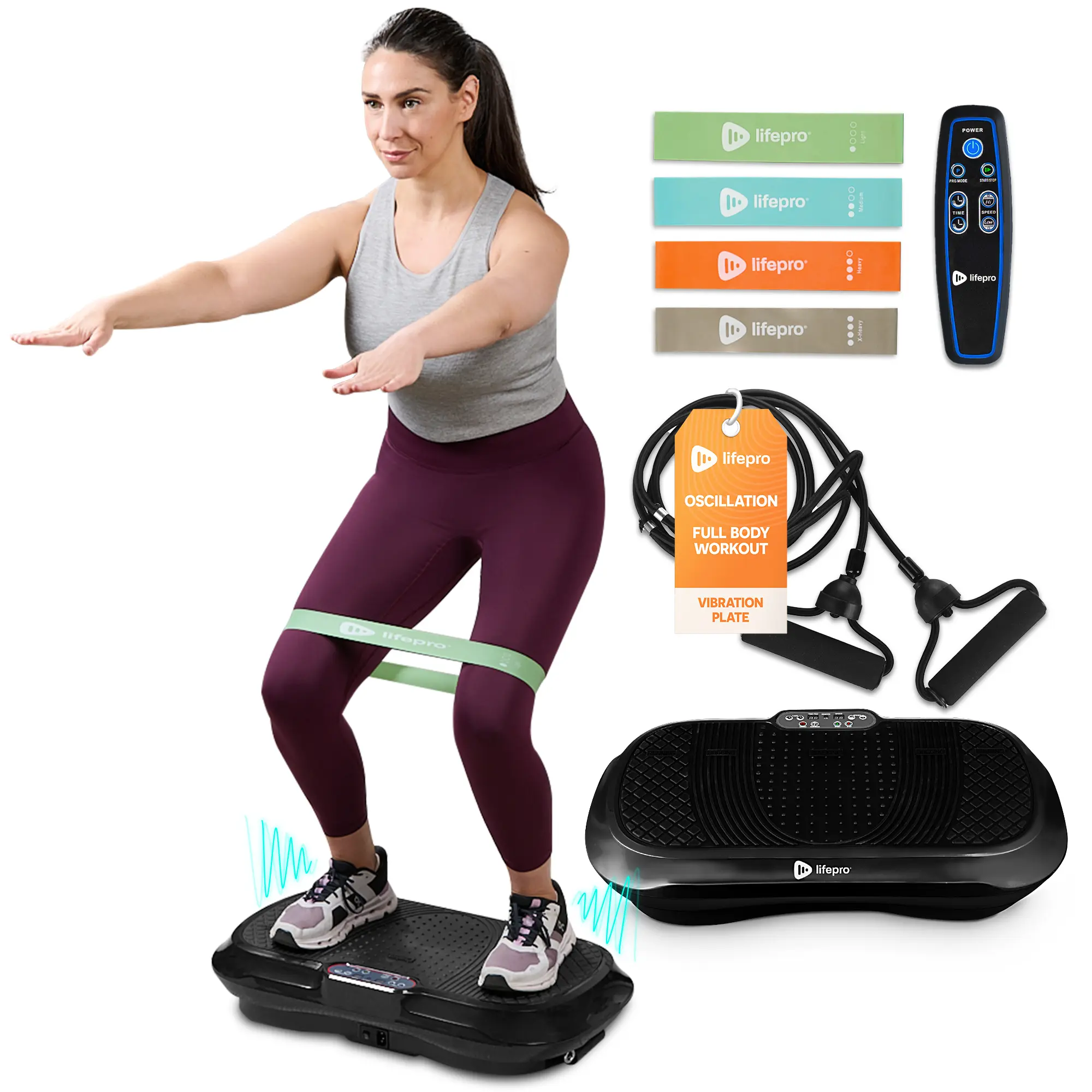 Whole Body Vibration Plate – Full-Body Workout & Recovery Machine, 330 lb Capacity, FSA/HSA Eligible