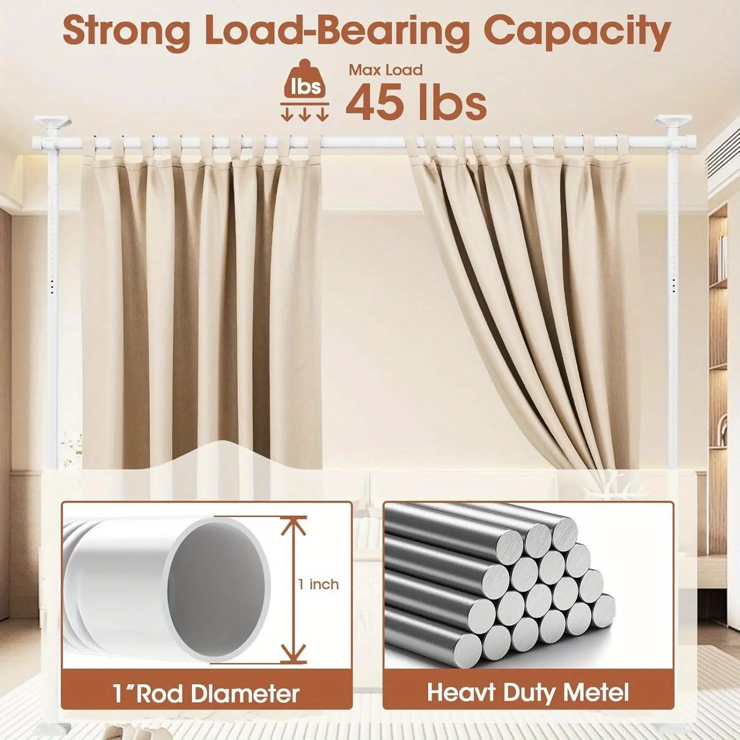 Adjustable Bedroom Partition Rod