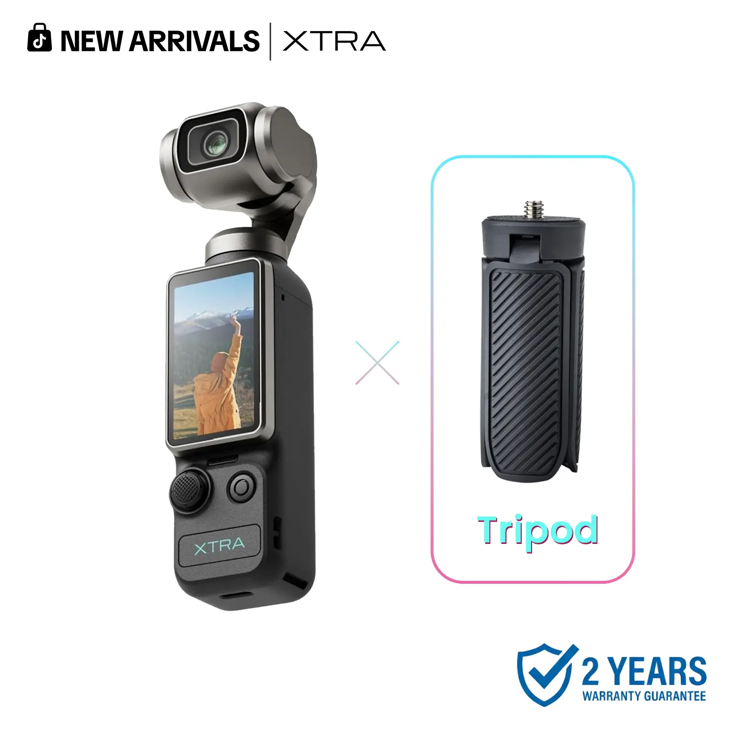 4K Vlogging Camera – 1'' CMOS, 120FPS, 3-Axis Gimbal Stabilizer with Fast Face & Object Tracking