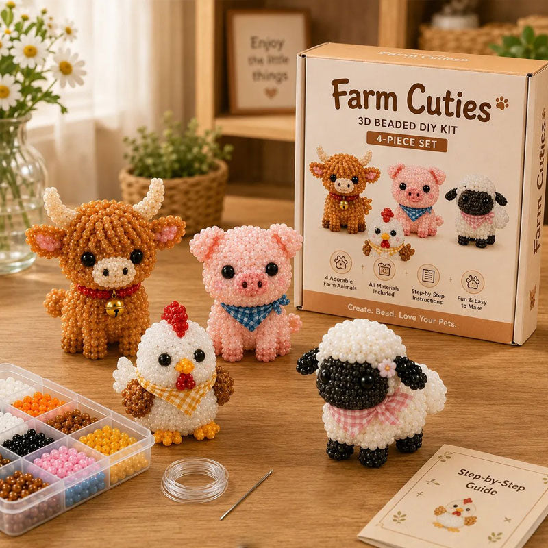 Tiny 3D Beaded Animal DIY Kit