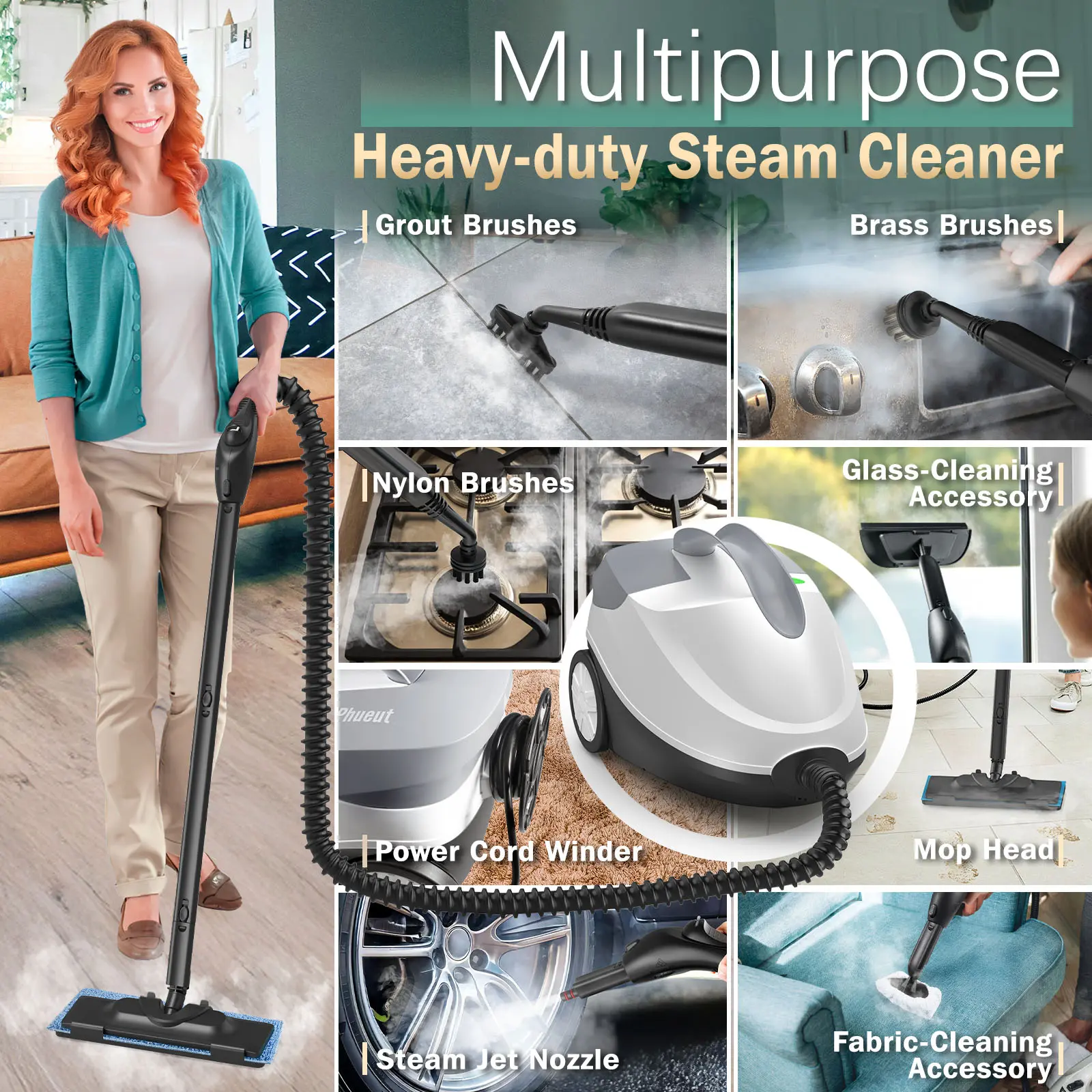 1800W High-Pressure Steam Mop Cleaner