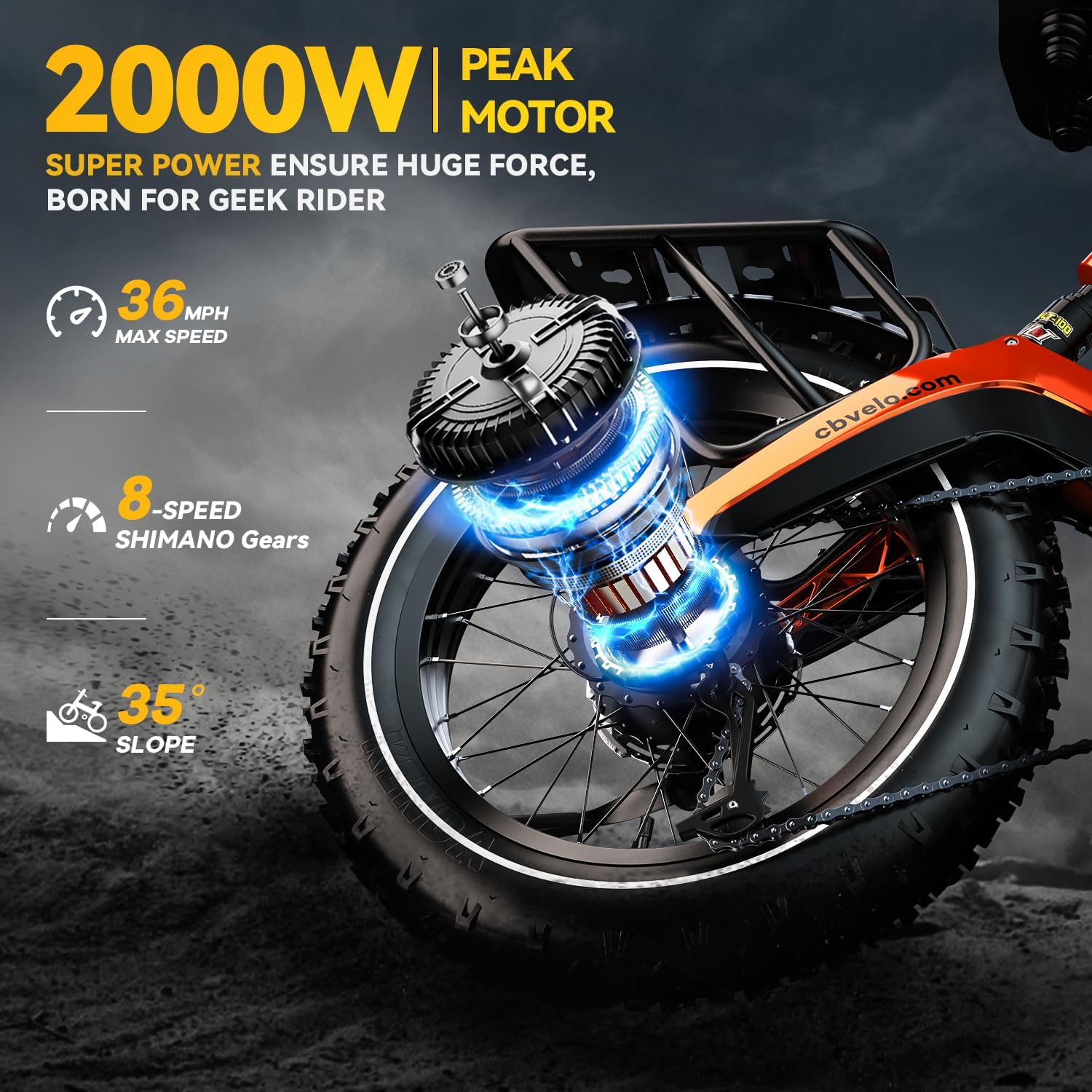 EK6 Adult Folding Electric Bike, with a top speed of 35 mph and a range of 100 miles (Buy now and get two batteries free)