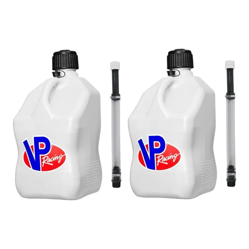 2 PACK 5.5 Gallon Plastic Utility Jug – Heavy-Duty, Leak-Proof with Quick-Flow Spout for Automotive & Motorsport Use