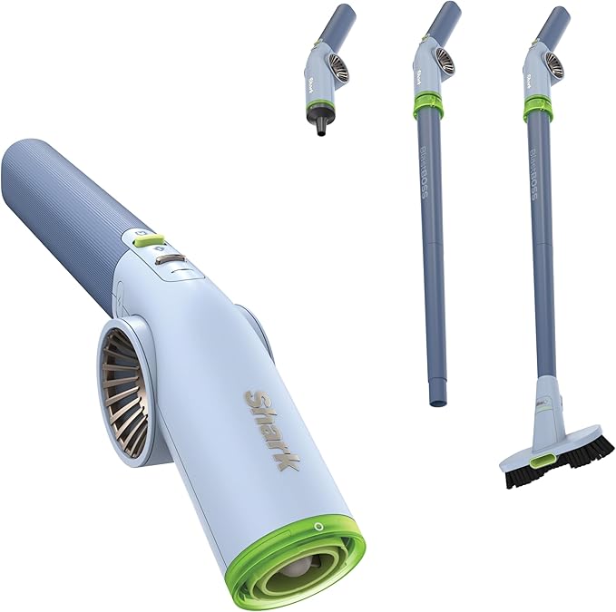 All-in-One Air Blasting System With BlastBroom, Precision Nozzle, Extension Wand