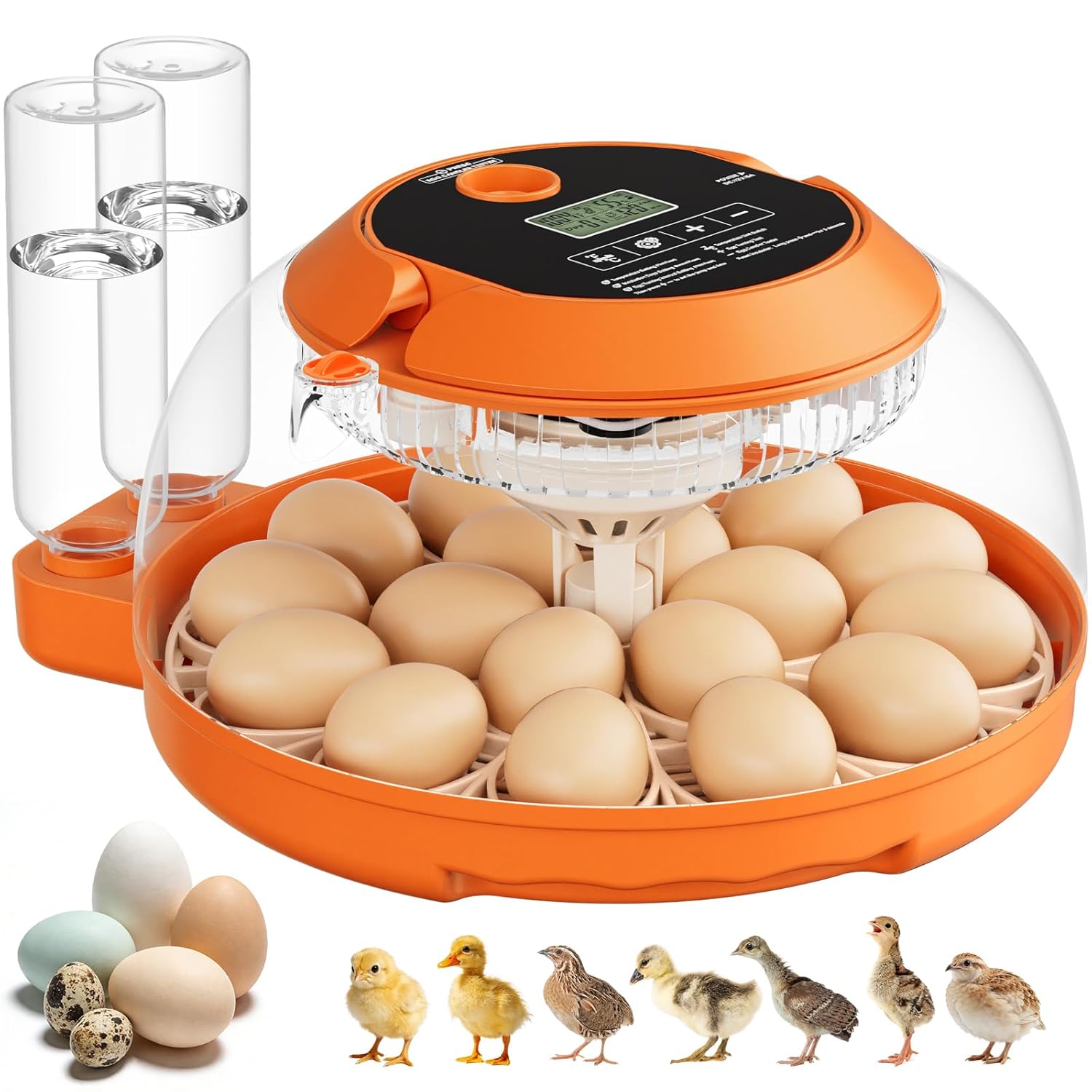 18 & 25 Egg Incubators for Hatching Eggs, Egg Incubator with Automatic Egg Turning and Humidity Control, Incubators for Hatching Eggs Chicken Quail Parrot Pigeon