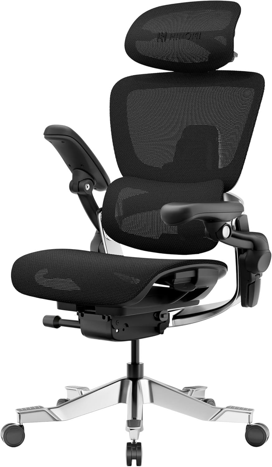 H2 Pro Premium Ergonomic Office Chair - Comfy Home Office Desk Computer Chair with Adjustable Back Support, Swivel Wheels, Flip-up Arms, Comfortable Mesh Seat for Desk Work