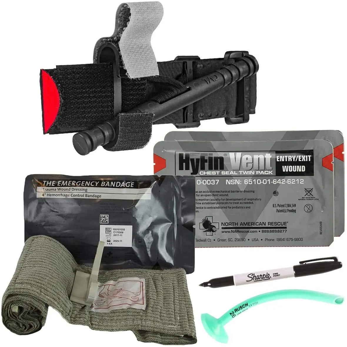 Premium First Responder Trauma Kit W/Bleeding Control - Fully Stocked