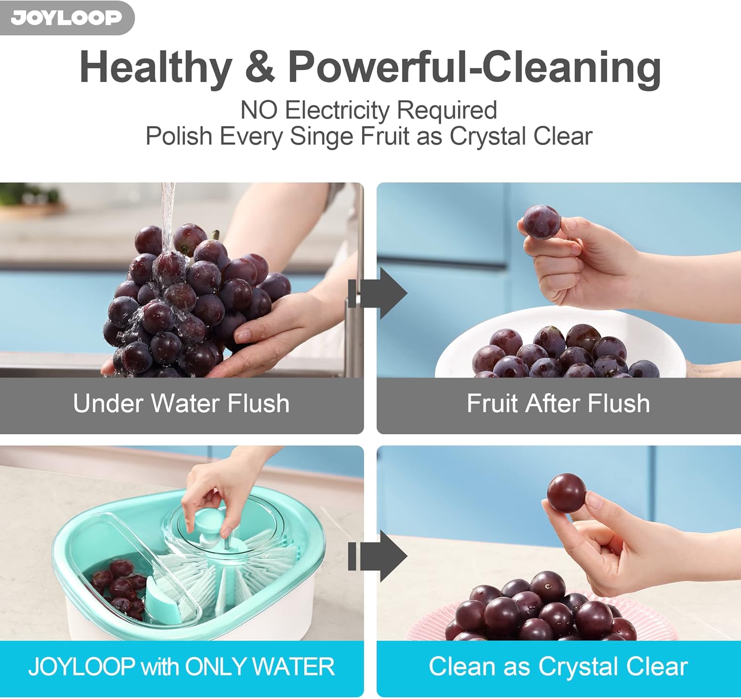 Fruit Cleaner Spinner , Large Fruit Washer Spinner, Fruit Cleaner Spinner with Fruit Washer Bowl, Vegetable Fruit Spinner Washer,Fruit and Vegetable Scrubber