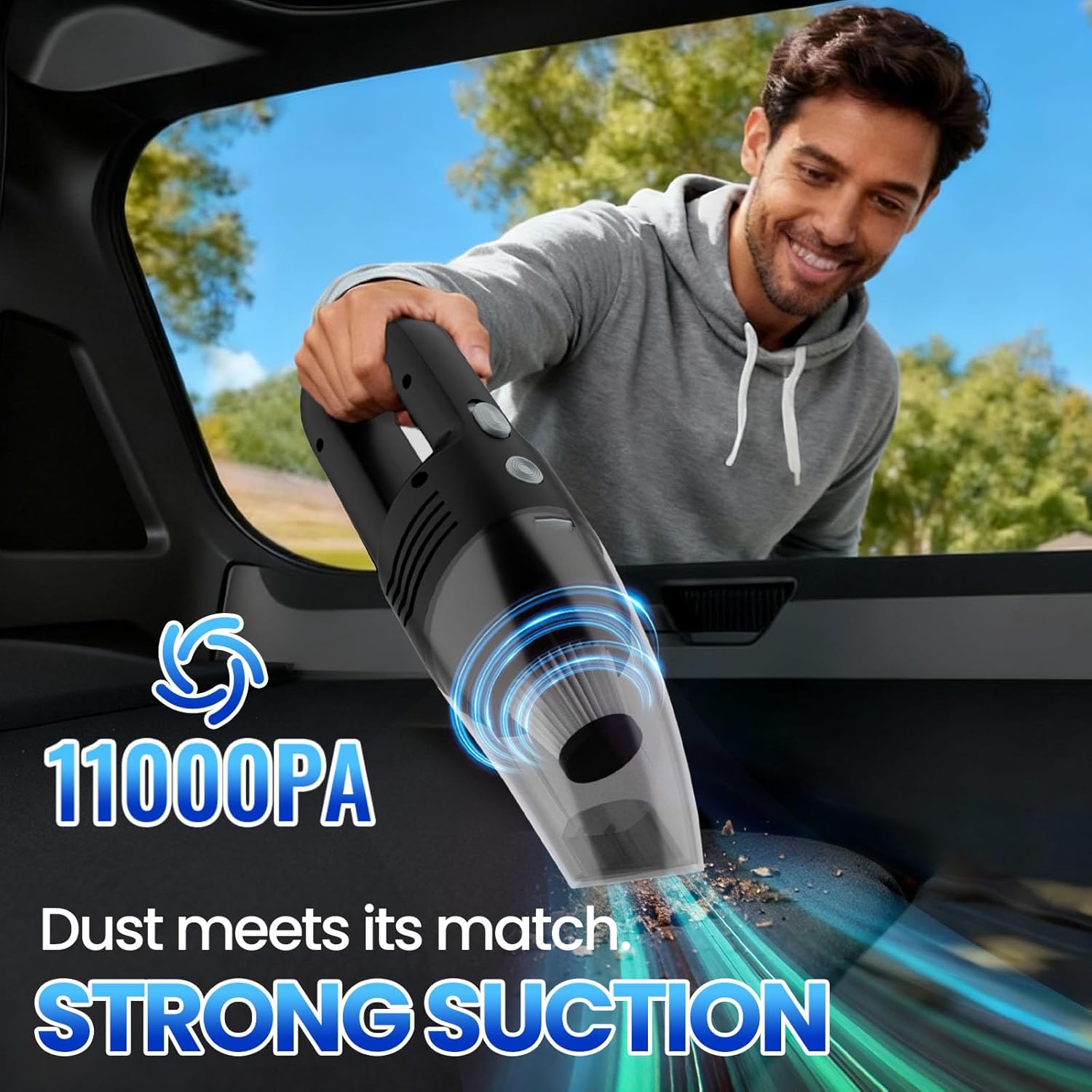 11000PA High-Power Car Vacuum!