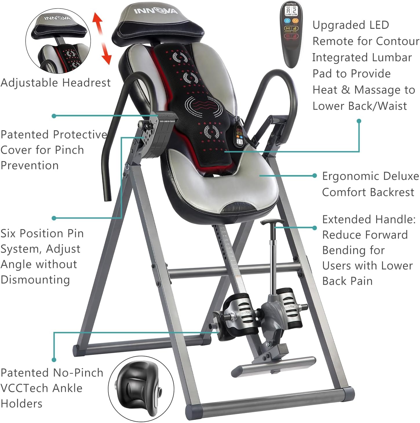 Advanced Heat and Massage Inversion Table