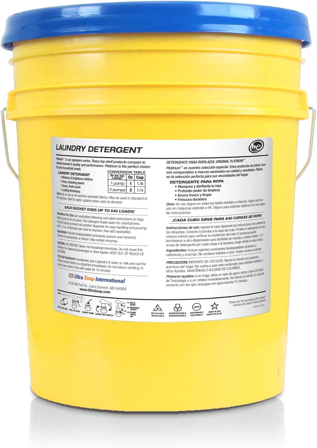5 Gal, Up to 640 Loads Laundry Detergent