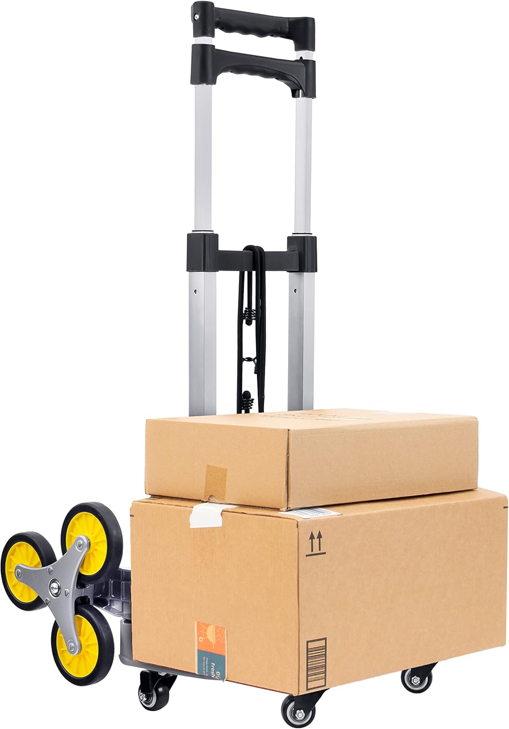Stair Climbing Dolly – Heavy-Duty Folding Hand Truck with 6 Wheels, Telescoping Handle & 330 lb Capacity