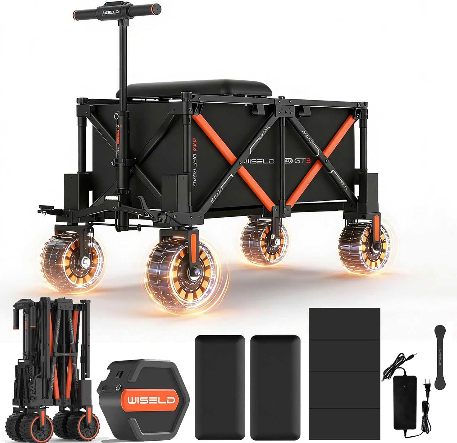 GT3 4WD Off-Road Electric Wagon Cart
