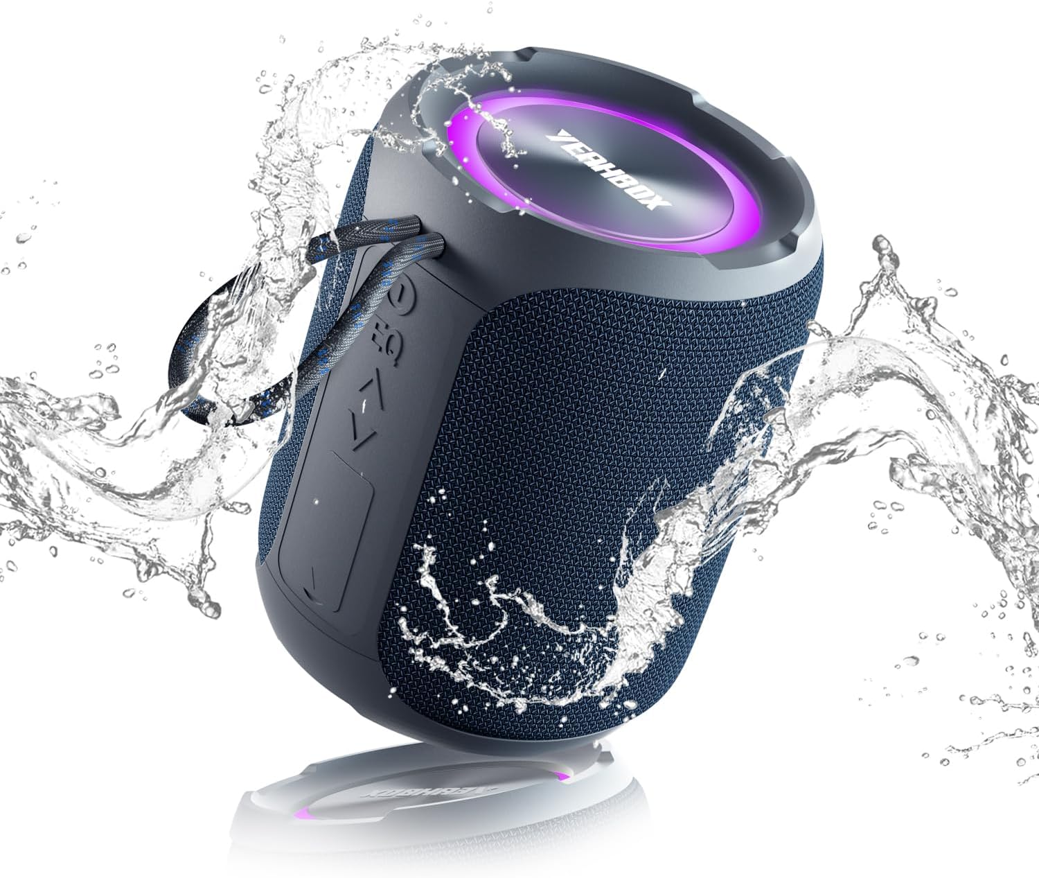 Portable Bluetooth Speaker, Bluetooth 5.3 40W Wireless Stereo with Deep Bass, RGB Lights, IPX7 Waterproof, Long-Lasting Battery, TWS Pairing for Outdoor, Party, Shower & Home